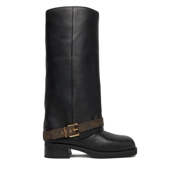 Kozaki MICHAEL Michael Kors. Czarne kozaki damskie MICHAEL Michael Kors, bez wzorów, bez obcasa, na płaskiej podeszwie, bez zapięcia. Za 1,779.00 zł.