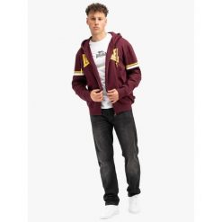 Bluza z kapturem Lonsdale Darfield. Czerwone bluzy męskie Lonsdale, m, bez wzorów, z kapturem. Za 305.00 zł.