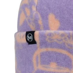 Czapka BUFF POLAR PRINTS BEANIE LETA GRAPE ICE. Fioletowe czapki damskie Buff, bez wzorów, z materiału. Za 149.90 zł.