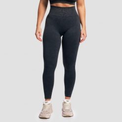 Legginsy damskie fitness bezszwowe Lift. Szare legginsy damskie GYMBEAM, bez wzorów, z elastanu. Za 110.90 zł.