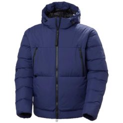 Kurtka z kapturem Helly Hansen W22 Arc. Niebieskie kurtki sportowe damskie Helly Hansen, na zimę, bez wzorów, z puchu, bez ramiączek, z kapturem, narciarskie. Za 1,944.50 zł.