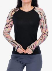 Bluza termoaktywna damska Mons Royale Bella LS. Czarne bluzy damskie Mons Royale, xs, bez wzorów, z elastanu, bez ramiączek, bez kaptura. Za 393.70 zł.