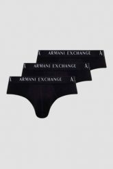 ARMANI EXCHANGE Czarne slipy 3PACK. Czarne slipki męskie Armani Exchange, m, bez wzorów. W wyprzedaży za 160.99 zł.