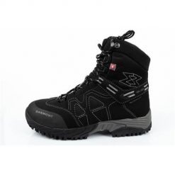 Buty trekkingowe męskie Garmont Momentum WP. Czarne buty zimowe męskie Garmont, bez wzorów, z gumy, za kostkę, bez obcasa, bez zapięcia. Za 499.00 zł.