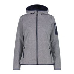Damska kurtka z kapturem CMP. Szare kurtki sportowe damskie CMP, m, bez wzorów, bez ramiączek, z kapturem, trekkingowe. Za 290.50 zł.