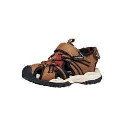 Sandały GEOX J BOREALIS B. B Brązowy. Brązowe sandały męskie Geox, bez wzorów, z syntetyku, sportowe, bez zapięcia. Za 230.99 zł.