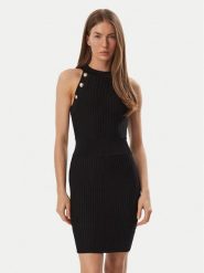 Marciano Guess Sukienka dzianinowa G6BK15 Z1581 Czarny Slim Fit. Czarne sukienki damskie Marciano Guess, z aplikacjami, z dzianiny, bez kołnierzyka, bez ramiączek. Za 989.99 zł.