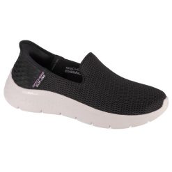 Buty sportowe Sneakersy damskie, Slip-Ins: GO WALK Flex - Relish. Czarne obuwie sportowe damskie Skechers, bez wzorów, bez zapięcia, trekkingowe, Skechers Sport. Za 289.99 zł.