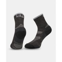 Uniseksowe skarpetki outdoorowe Kilpi MIRIN-U. Czarne skarpetki damskie Kilpi, bez wzorów. Za 101.89 zł.