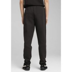 Męskie spodnie EVOSTRIPE PUMA Black. Czarne spodnie sportowe męskie Puma, m, bez wzorów, z dresówki, do piłki nożnej. W wyprzedaży za 179.00 zł.