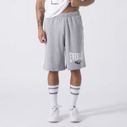 Iconic Shorts Siwy Melanz Bawelna, Poliester. Szare spodnie materiałowe męskie EVERLAST, bez wzorów, z bawełny. Za 151.60 zł.