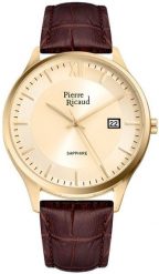 Zegarek męski Pierre Ricaud P97262.1B61Q brązowy. Brązowe zegarki męskie Pierre Ricaud, bez wzorów. Za 395.00 zł.