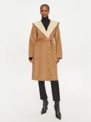 MICHAEL Michael Kors Płaszcz wełniany 77B6510M22 Beżowy Regular Fit. Brązowe płaszcze damskie MICHAEL Michael Kors, na zimę, m, bez wzorów, z syntetyku, bez kołnierzyka, bez kaptura. Za 2,149.00 zł.