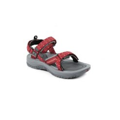 Sandały damskie Gobi 2.0 Tribal Red - outdoor - Czerwone. Czerwone sandały damskie SOURCE, bez wzorów, z gumy, bez obcasa, bez zapięcia. Za 476.85 zł.