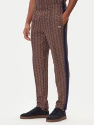 Lacoste Spodnie dresowe XH1440 Brązowy Regular Fit. Brązowe spodnie sportowe męskie Lacoste, m, bez wzorów, z bawełny. Za 539.99 zł.