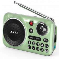 RADIO AKAI APR-500 USB, BT, TF, AKU, funkcja nagrywania. Radia Akai. Za 92.83 zł.