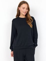 Soyaconcept® Bluza - SC-Banu Kobiety Sztuczne włókno czarny, L. Czarne bluzy damskie l, z aplikacjami, z włókna, bez ramiączek, bez kaptura. Za 169.95 zł.