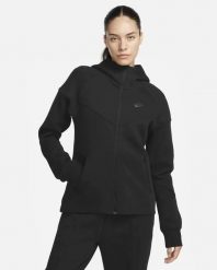 Bluza z Kapturem I Suwakiem Na Całej Długości Tech Fleece Windrunner Rozmiar XS…. Czarne bluzy damskie Nike, xs, bez wzorów, z polaru, bez ramiączek, z kapturem. Za 570.60 zł.