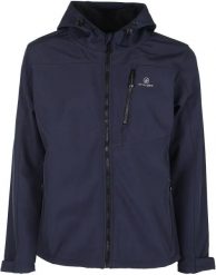 Męska kurtka softshell Athl. Dpt Hermes Night Blue. Niebieskie kurtki męskie Erima, l, bez wzorów, z elastanu. Za 335.99 zł.