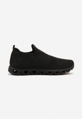 Czarne Wsuwane Buty Sportowe Sportowe z Siateczki na Ażurowej Podeszwie Alinelle. Czarne buty sportowe męskie Born2be, w ażurowe wzory, z jeansu, bez zapięcia. Za 54.99 zł.