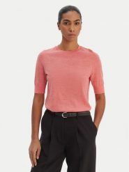 BOSS Sweter Farbella 50544996 Różowy Slim Fit. Czerwone swetry nierozpinane damskie Boss, xs, bez wzorów, z wełny, bez kołnierzyka, bez ramiączek. Za 679.99 zł.