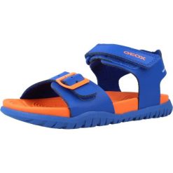 Sandały GEOX J SANDAL FUSBETTO BO Pomarańczowy. Brązowe sandały damskie Geox, bez wzorów, bez obcasa, bez zapięcia. Za 136.99 zł.