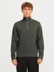 Jack & Jones Sweter Milano 12259664 Szary Relaxed Fit. Szare swetry męskie Jack & Jones, m, bez wzorów, z bawełny, bez kołnierzyka, bez ramiączek. Za 169.99 zł.
