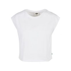 Koszulka damska Urban Classics organic short. Białe bluzki damskie Urban Classics, bez wzorów, bez kołnierzyka, bez ramiączek. Za 94.50 zł.