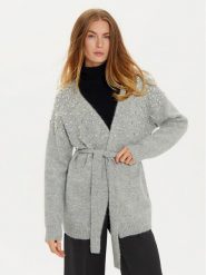 Marciano Guess Kardigan 4BGR13 5786Z Szary Regular Fit. Szare kardigany damskie Marciano Guess, l, z aplikacjami, z syntetyku, bez kołnierzyka. Za 949.99 zł.