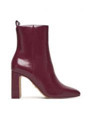 Steve Madden Botki Adelisa SM11002626 Bordowy. Czerwone botki damskie Steve Madden, bez wzorów, ze skóry, bez obcasa, na słupku, bez zapięcia. Za 509.99 zł.