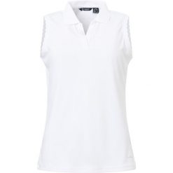 Damski tank top Abacus LDS Victoria Drycool. Białe topy damskie Abacus, bez wzorów, bez kołnierzyka, bez ramiączek. Za 259.35 zł.