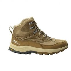 Buty trekkingowe męskie Jack Wolfskin Cyrox Texapore Mid. Brązowe buty zimowe męskie Jack Wolfskin, bez wzorów, z materiału, bez obcasa, bez zapięcia. Za 915.00 zł.