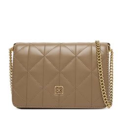 Torebka Calvin Klein. Brązowe torebki wizytowe damskie Calvin Klein, bez wzorów, bez dodatków. Za 449.99 zł.