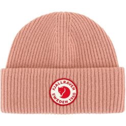 Czapka zimowa Fjallraven 1960 Logo Hat - dusty rose. Czerwone czapki damskie Fjällräven, na zimę, bez wzorów, z dzianiny, eleganckie. Za 330.70 zł.