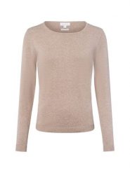 Brookshire Sweter z dzianiny DAmen Kobiety drobna dzianina beżowy|brązowy marmurkowy, M. Brązowe swetry nierozpinane damskie brookshire, na jesień, m, bez wzorów, z bawełny, bez kołnierzyka, bez ramiączek. Za 199.95 zł.