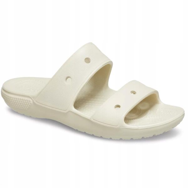 Klapki Dla Dorosłych Crocs Classic Sandal. Brązowe klapki damskie Crocs, bez wzorów, z materiału, bez obcasa, bez zapięcia. Za 118.99 zł.