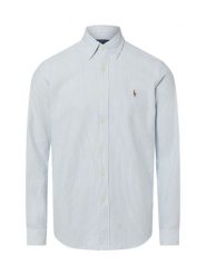 Polo Ralph Lauren Męska koszula casualowa - Custom Fit Mężczyźni Modern Fit Bawełna niebieski|biały w paski, XL. Białe koszule męskie Polo Ralph Lauren, m, bez wzorów, z bawełny, eleganckie, bez kołnierzyka, bez ramiączek. Za 829.95 zł.