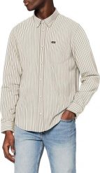 LEE MĘSKA KOSZULA LEE BUTTON DOWN TURTLEDOVE L880FZCV 112123093. Koszule męskie Lee, l, bez wzorów, bez kołnierzyka, bez ramiączek. Za 139.99 zł.
