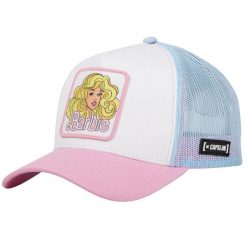 Czapka z daszkiem Capslab Barbie Snapback Trucker - CL/BA1/2/CT/BA17. Białe czapki damskie CapsLab, bez wzorów, sportowe. Za 109.00 zł.