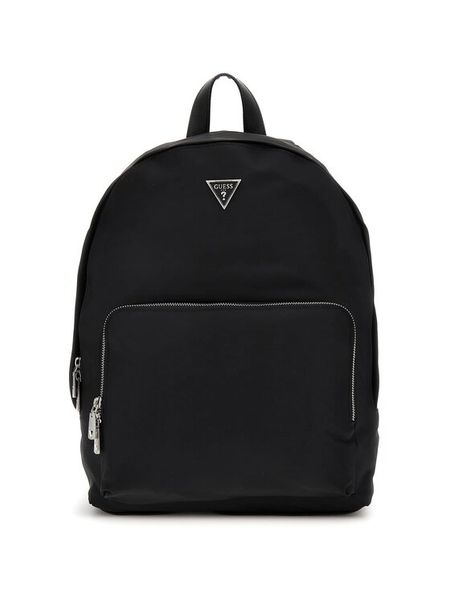 Guess Plecak HMMINY P5111 Czarny. Czarne plecaki męskie Guess, z aplikacjami, z materiału. Za 279.99 zł.