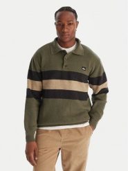 Quiksilver Sweter Cooper EQYSW03331 Zielony Regular Fit. Zielone swetry męskie Quiksilver, m, bez wzorów, z syntetyku, bez kołnierzyka, bez ramiączek. Za 549.99 zł.
