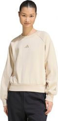 Adidas Bluza damska adidas Kit Small Logo beżowa KV9823 XL. Brązowe bluzy damskie Adidas, xl, bez wzorów, bez ramiączek, bez kaptura. Za 258.99 zł.