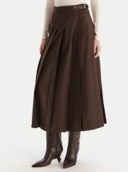 Weekend Max Mara Spódnica trapezowa Fastoso 2525106062 Brązowy Regular Fit. Brązowe spódnice damskie Weekend Max Mara, bez wzorów, z wełny, trapezowe. Za 1,549.00 zł.