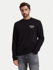HUGO Bluza Nespon 50572772 Czarny Regular Fit. Czarne bluzy męskie Hugo, l, bez wzorów, z bawełny, bez ramiączek, bez kaptura. Za 349.99 zł.