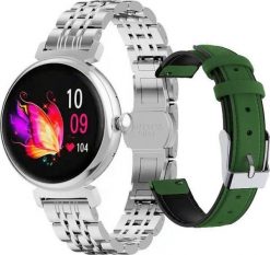 Smartwatch Rubicon RNCF21 Srebrny (RNCF21). Szare zegarki smartwatch Rubicon, bez wzorów. Za 199.00 zł.