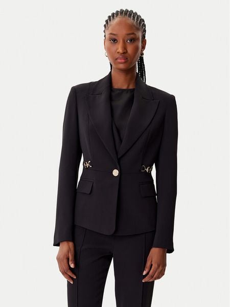 Artigli Marynarka ACGI002995 Czarny Regular Fit. Czarne marynarki i żakiety damskie Artigli, bez wzorów, z syntetyku, bez kołnierzyka, bez ramiączek. Za 639.99 zł.