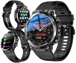 Smartwatch Diaway Smartwatch Zegarek Watch GPS Czarny Amoled Pro Rozmowy Sportowy Menu PL LTE H10. Czarne zegarki smartwatch Diaway, bez wzorów. Za 449.99 zł.