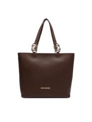 LOVE MOSCHINO Torebka JC4005PP1PLB0300 Brązowy. Brązowe shopperki damskie Love Moschino, bez wzorów, ze skóry, bez dodatków. Za 1,009.00 zł.