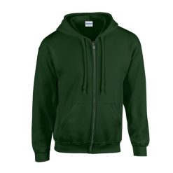 Bluza Z Kapturem Dla Dorosłych Unisex Heavy Blend Full Zip. Czerwone bluzy męskie GILDAN, m, bez wzorów, z kapturem. Za 144.99 zł.