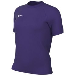 Damska koszulka piłkarska Nike Dri-FIT Park VIII. Fioletowe bluzki damskie Nike, bez wzorów, z poliesteru, sportowe, bez kołnierzyka, bez ramiączek. Za 66.99 zł.